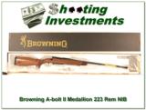 Browning A-bolt II Medallion 223 Rem last of the new ones! - 1 of 4