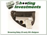 Browning Baby 25 25 auto Chrome 50’s Exc Cond! - 1 of 4