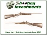 Ruger No.1 #1 No. 1 Stainless Laminate 7mm STW! - 1 of 4