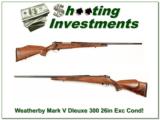Weatherby Mark V Deluxe 26in 300 Wthy Mag Exc Cond! - 1 of 4