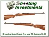 Browning Safari Grade first year 59 Belgium 30-06 as new! - 1 of 4