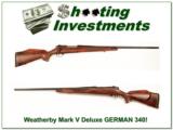 Weatherby Mark V Deluxe GERMAN 340 Wthy Mag 26in Exc Cond! - 1 of 4