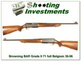 This is a Full Belgium made in 1971 Browning BAR. It is a Grade II. These have become collector guns and this one will make a classic hunting gun. The - 1 of 4