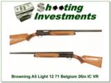 Browning A5 Light 12 71 Belgium 26in IC VR! - 1 of 4