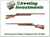Browning A5 Magnum 20 Gauge 72 Belgium VR Mod! - 1 of 4
