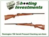 Remington 700 Varmint rare 6mm Pressed Checking! - 1 of 4