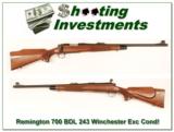 Remington 700 BDL 243 Winchester Exc Cond - 1 of 4
