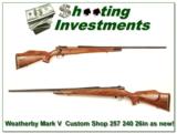 Weatherby Mark V Deluxe Custom Shop 240 26in as new! - 1 of 4