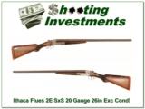 Ithaca Flues 2E Side by Side 20 Gauge Exc Cond! - 1 of 4