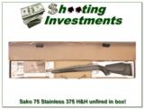 Sako 75 Stainless 375 H&H unfired in box! - 2 of 4