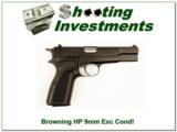 Browning HP 9mm Semi-auto Exc Cond! - 1 of 4
