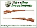 Weatherby Mark V Deluxe Varmintmaster 26in 22-250 Exc Cond! - 1 of 4
