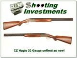 CZ Huglo 20 Gauge unfired as new - 1 of 4