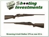 Browning A-bolt II Stalker 270 Win near new! - 1 of 4