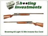 Browning A5 Light 12 Vent Rib Invector Exc Cond! - 1 of 4