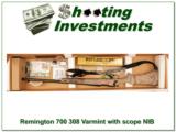 Remington 700 Varmint 308 with scope as shipped NIB! - 1 of 4