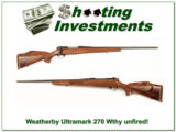 Weatherby vintage Ultramark 270 Wthy Mag XX Wood UNFIRED! - 1 of 4
