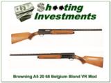 Browning A5 20 Gauge 68 Belgium Blond 26in VR - 1 of 4