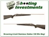 Browning A-bolt Stainless Stalker 338 Win Mag! - 1 of 4