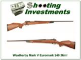 Weatherby Mark V Euromark 26in 240 Wthy Mag! - 1 of 4