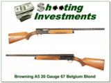Browning A5 20 Gauge 67 Belgium blond 28in VR Mod! - 1 of 4