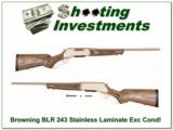 Browning BLR Stainless Laminate 243 Win Exc Cond! - 1 of 4