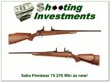 Sako 75 in 270 Winchester as new! - 1 of 4