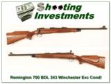 REMINGTON 700 BDL 243 WINCHESTER EXC COND - 1 of 4