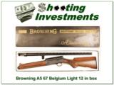 Browning A5 Light 12 67 Belgium VR in box! - 1 of 4