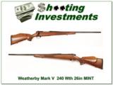 Weatherby Mark Deluxe 26in 240 Mint! - 1 of 5