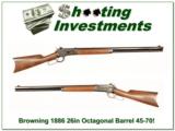 Browning 1886 45-70 Rifle 26in Octagonal Barrel Exc Cond! - 1 of 4