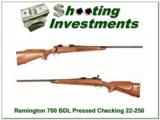 Remington 700 BDL Pressed Checkering 22-250 Rem - 1 of 4