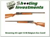 Browning A5 Light 12 66 Belgium Exc Cond! - 1 of 4