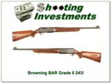 Browning BAR Grade II 243 69 Belgium Exc Cond! - 1 of 4