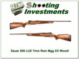 Sauer 200 Deluxe LUX 7mm XX Wood Exc Cond! - 1 of 4