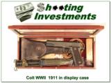 Colt 1943 WWII 1911 Exc Cond Cased! - 1 of 4