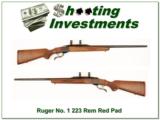 Ruger No. 1 Red Pad in 223 Remington near new! - 1 of 4