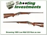Browning 1885 Low Wall in 223 Remington Exc Cond! - 1 of 4