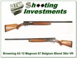 Browning A5 Magnum 12 Gauge VR Blond 67 Belgium - 1 of 4