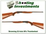 Browning 22 Auto takedown 50s Belgium Thumbwheel - 1 of 4