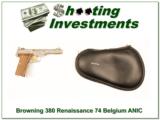 Browning 380 Renaissance 74 Belgium as new! - 1 of 4