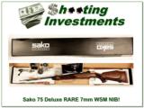 Sako 75 Deluxe RARE 7mm WSM NIB, unfired, perfect! - 1 of 4