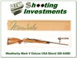 Weatherby Mark V Deluxe 300 Wthy Mag Blond ANIB!
- 1 of 4