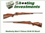 Weatherby Mark V Deluxe 9 Lug 30-06 XX Wood! - 1 of 4