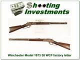 Winchester Model 1873 in 38 WCF with factory letter - 1 of 4