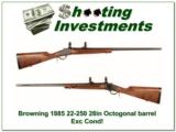 Browning 1885 in 22-250 28in Octagonal barrel Exc Cond! - 1 of 4