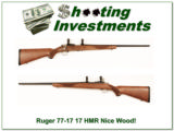 Ruger 77-17 17 HMR Nice Wood! Exc Cond! - 1 of 4