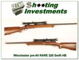 Winchester 70 Pre-64 1953 RARE 220 Swift Heavy Barrel original!
- 1 of 4