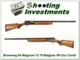 Browning A5 Magnum 12 70 Belgium VR Exc Cond! - 1 of 4