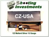 CZ Mallard 12 Gauge Silver receiver NIB - 1 of 4